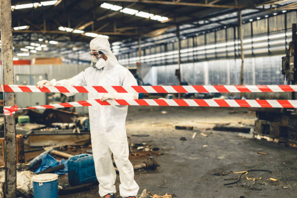 Professional Drug Lab Cleanup technician working in Windfall, IN